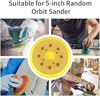 5 Inch 8 Hole Hook and Loop Orbital Sander Replacement Pad